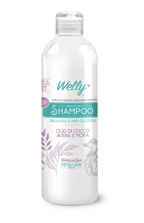 Welly Bio Shampoo Per Cani Olio Di Cocco, Avena E Mora
